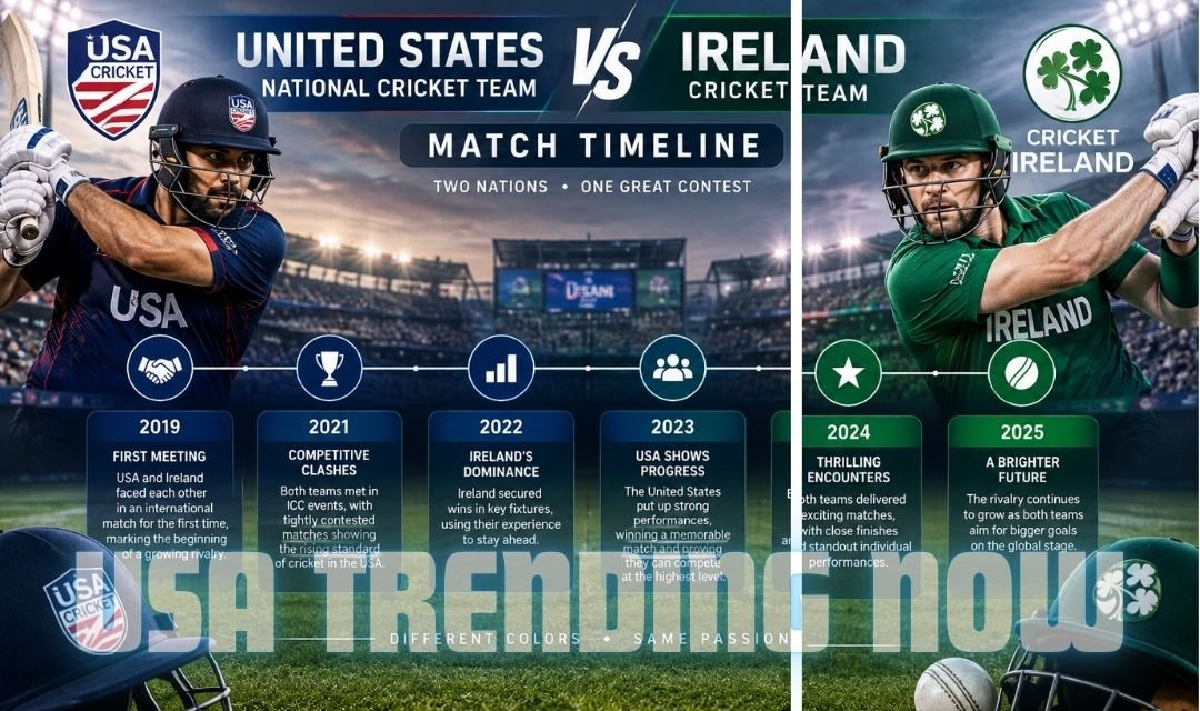 united states national cricket team vs ireland cricket team timeline