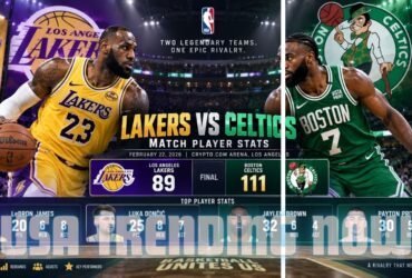 lakers vs celtics match player stats
