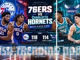 76ers vs charlotte hornets match player stats