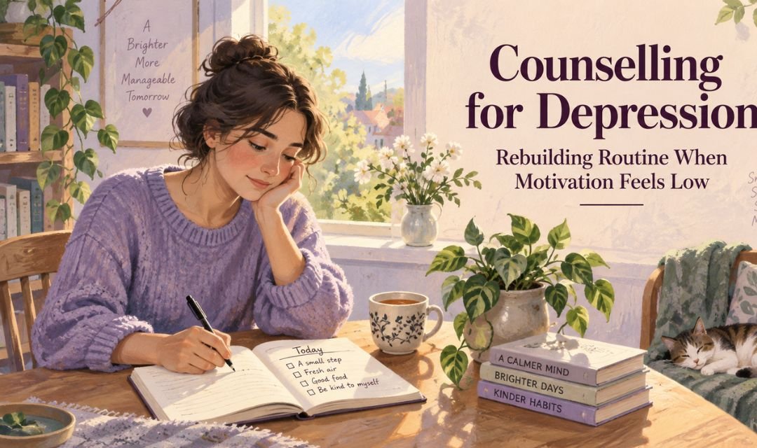 Counselling for Depression — Rebuilding Routine When Motivation Feels Low
