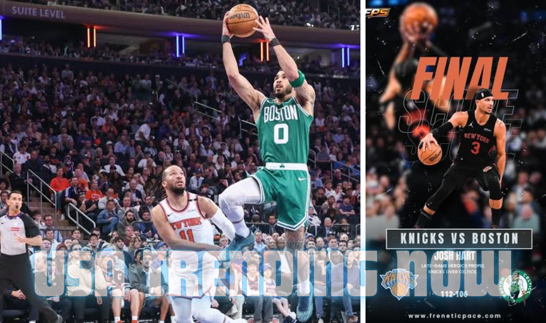 celtics vs knicks match player stats