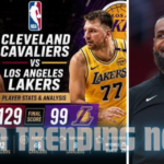 lakers vs cleveland cavaliers match player stats