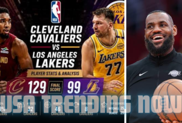 lakers vs cleveland cavaliers match player stats