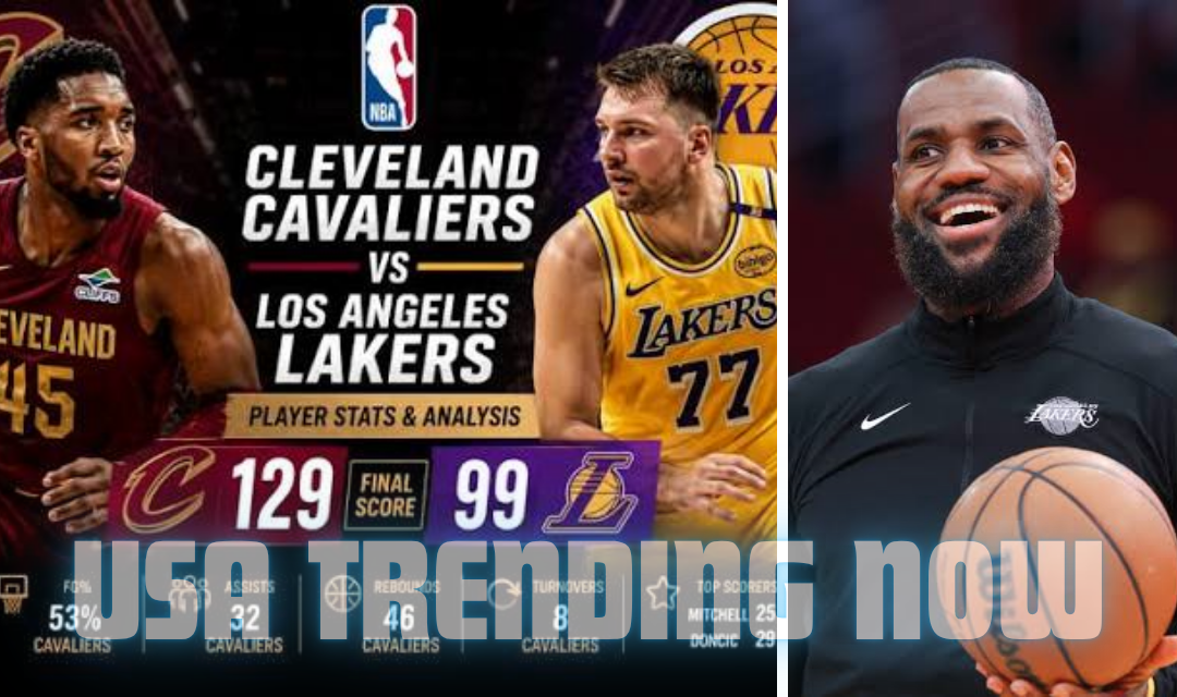 lakers vs cleveland cavaliers match player stats