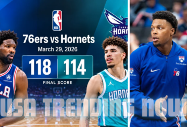 charlotte hornets vs 76ers match player stats