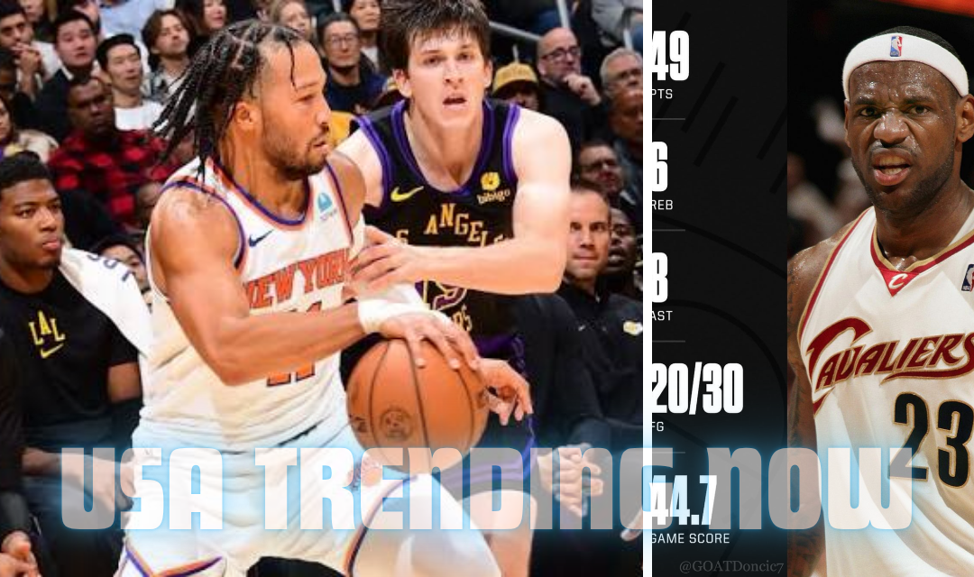 knicks vs lakers match player stats