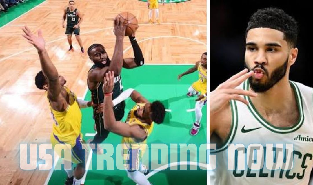 celtics vs lakers match player stats