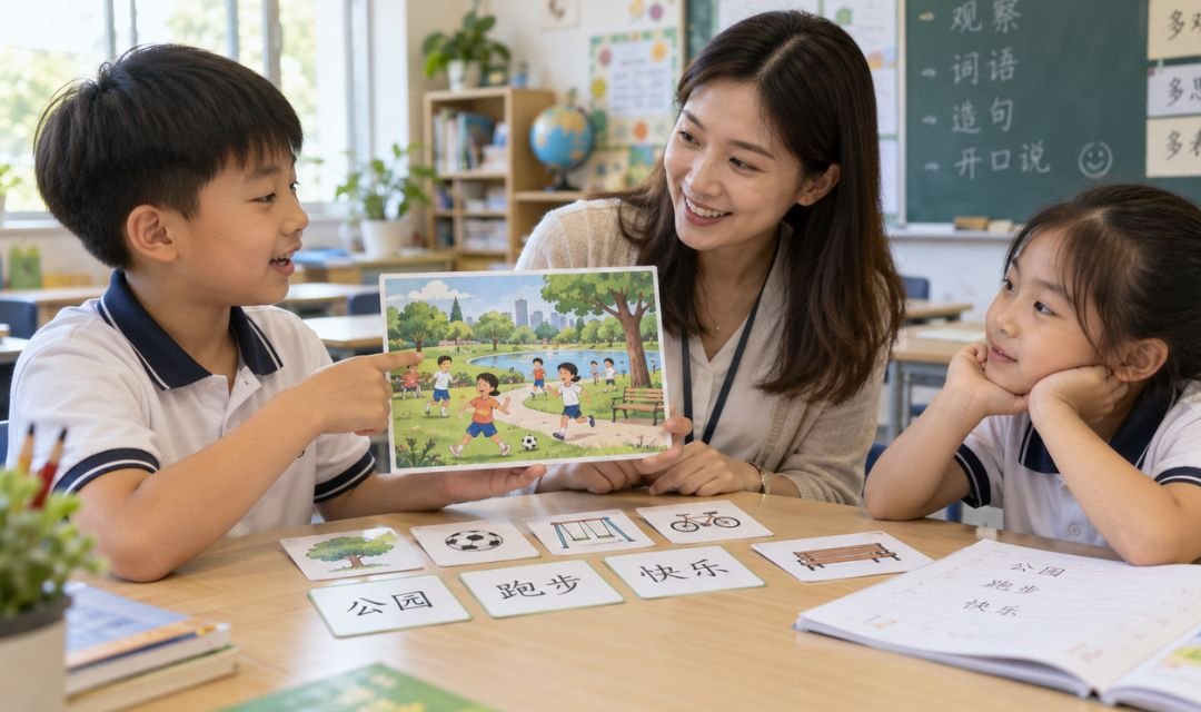 Make Chinese Oral Practice More Effective with Pictures